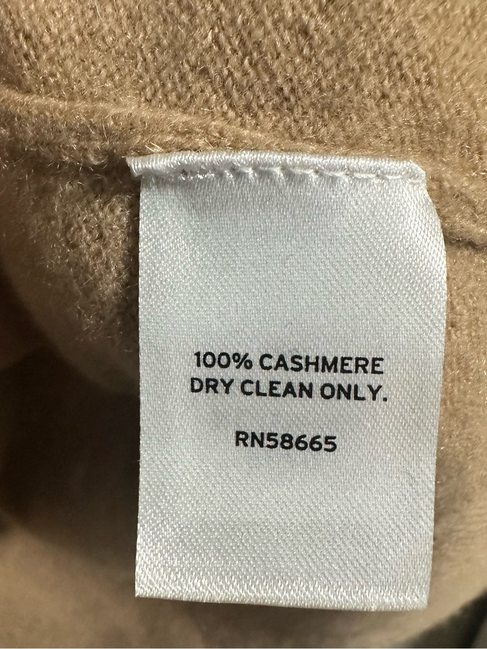 Nordstrom Cashmere Crewneck Sweater - Camel Size Medium - Picture 4 of 4